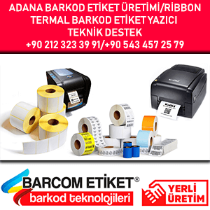 Adana Barkod Etiket Üretimi, Ribon, Barkod Etiket Yazıcı Servis